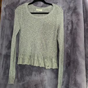 Grey knit sweater